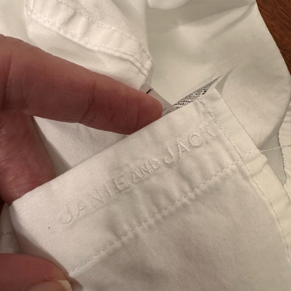 Janie and Jack White Button Down Shirt 12-18 months - Picture 7 of 9